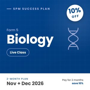 Form 5 spm success plan live class biology