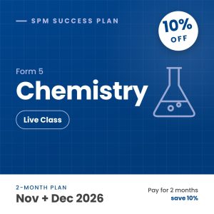 Form 5 spm success plan live class chemistry